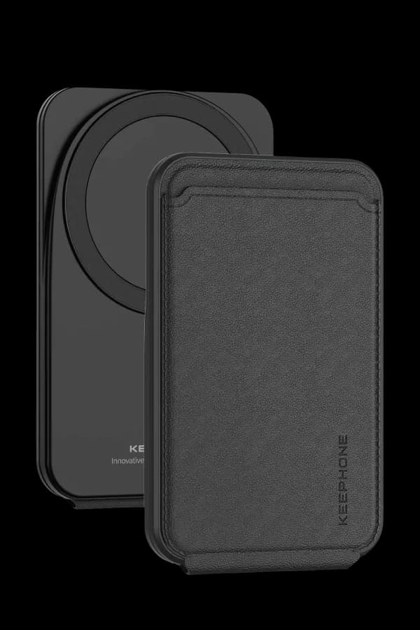 Keephone MagFold Deri Manyetik Cüzdan - Siyah