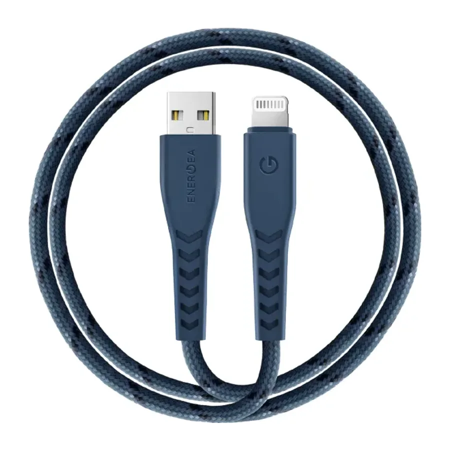 Energea C89 NyloFlex 1.5M 3A USB to Lightning Hızlı Şarj Kablo - Lacivert