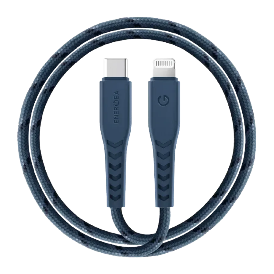 Energea C94 NyloFlex 1.5M 100W Type-C to Lightning PD Hızlı Şarj Kablo - Lacivert