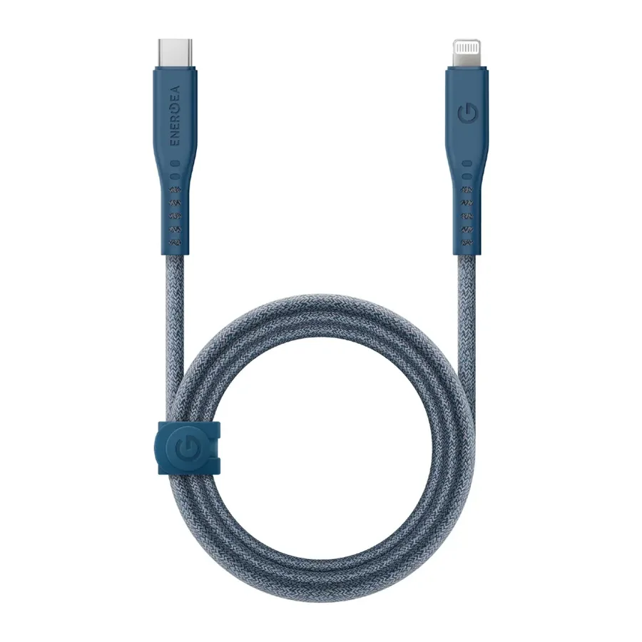 Energea Flow 1.5M 60W Type-C to Lightning PD Hızlı Şarj Kablo - Lacivert