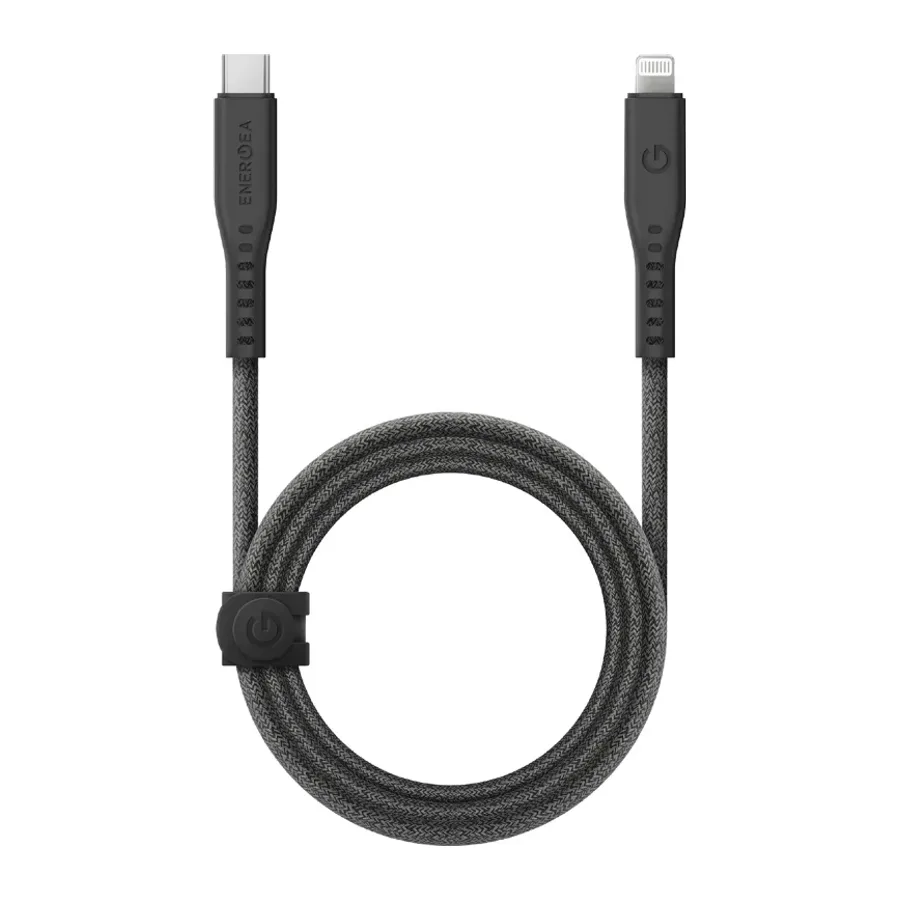 Energea Flow 1.5M 60W Type-C to Lightning PD Hızlı Şarj Kablo - Siyah