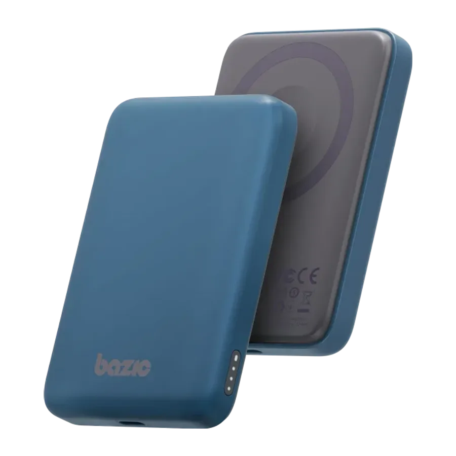 Energea X Bazic GoPower Snap 5K 3in1 5.000 mAh 20W PD Kablolu ve 15W Kablosuz Hızlı Şarj Magsafe Powerbank - Mavi