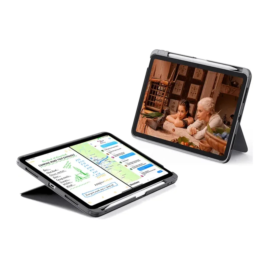 ESR Apple iPad 2025 10.9 10.Nesil (A16) Flex Klavyeli Tablet Kılıfı - Gri - görsel 3
