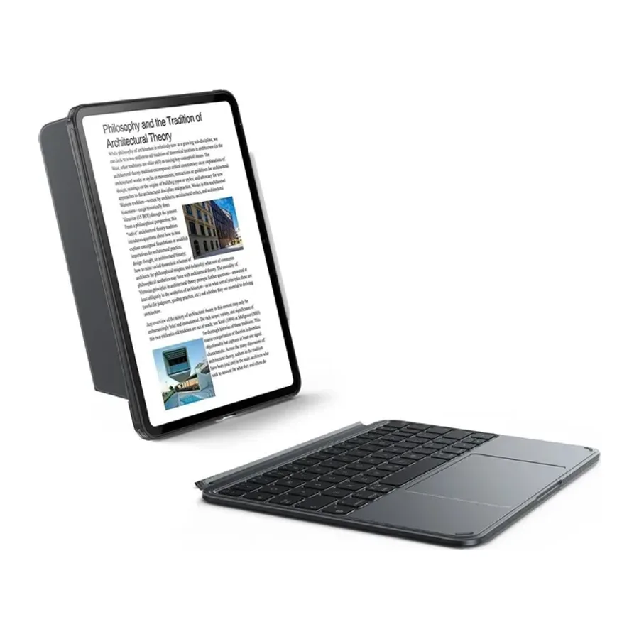 ESR Apple iPad 2025 10.9 10.Nesil (A16) Shift Manyetik Klavyeli Tablet Kılıfı - Koyu Gri - görsel 2