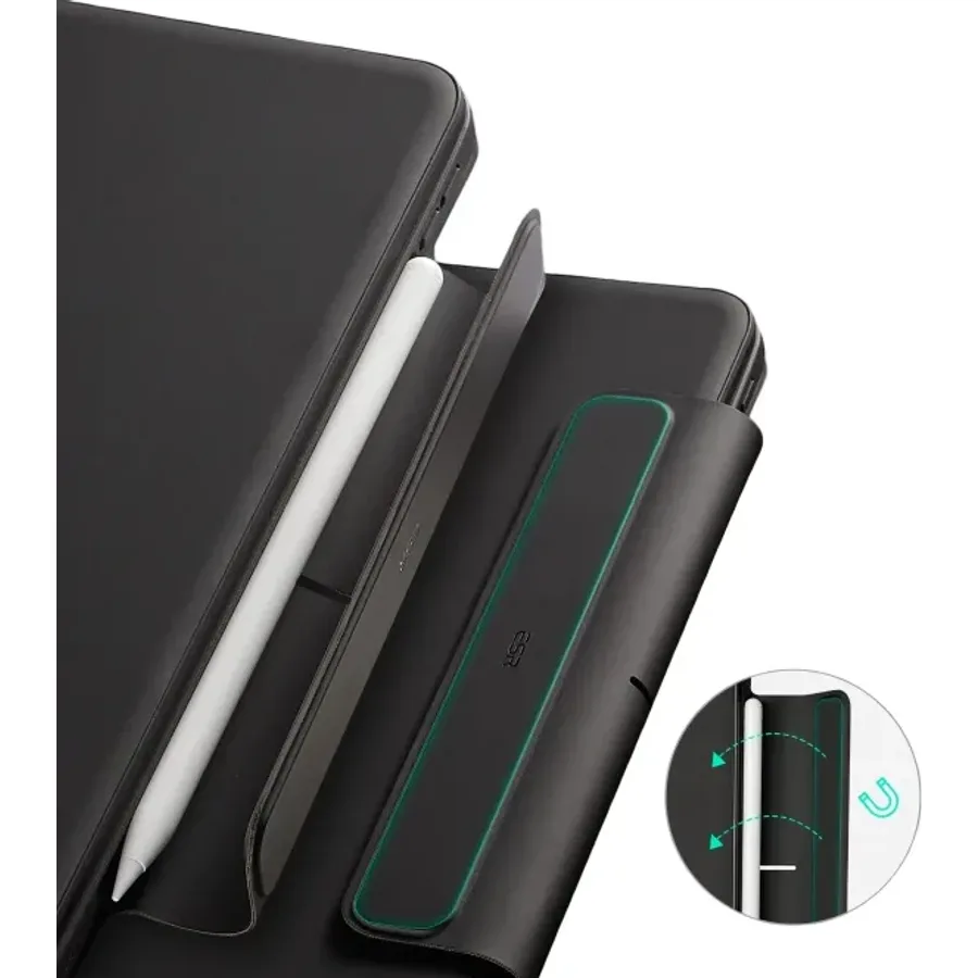 ESR Apple iPad Pro 11 (2024) Rebound Manyetik Klavyeli 360 Tablet Kılıfı - Siyah - görsel 5