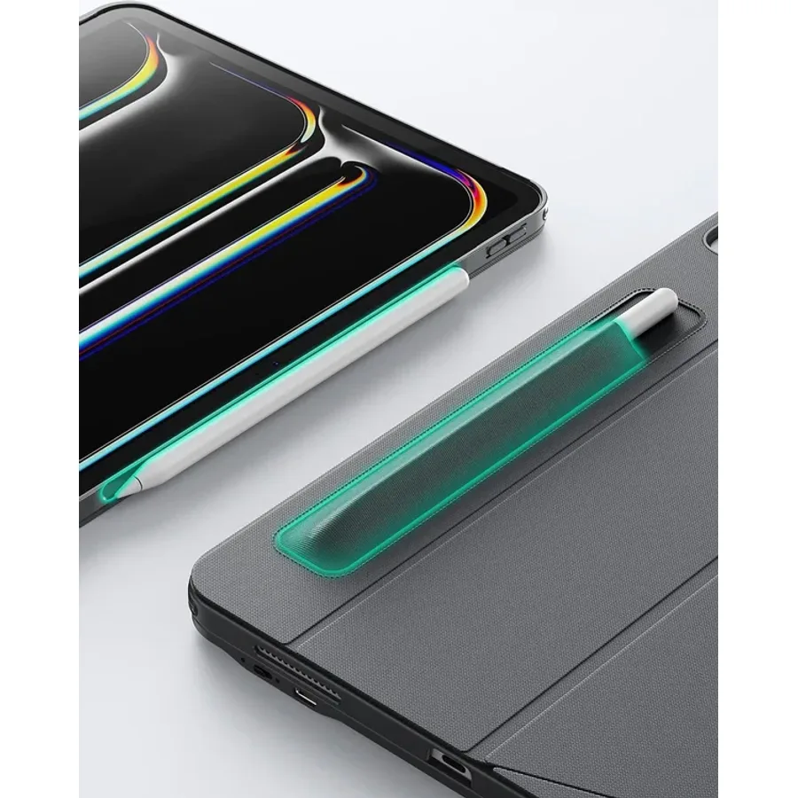 ESR Apple iPad Pro 11 (2024) Shift Manyetik Klavyeli Tablet Kılıfı - Koyu Gri - görsel 6