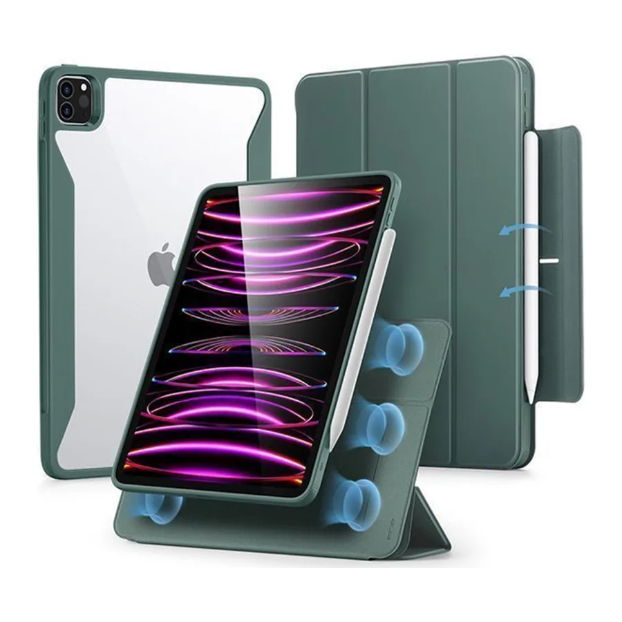 ESR Apple iPad Pro 12.9 (2021) Rebound Hybrid 360 Manyetik Tablet Kılıfı - Yeşil — 1. görsel