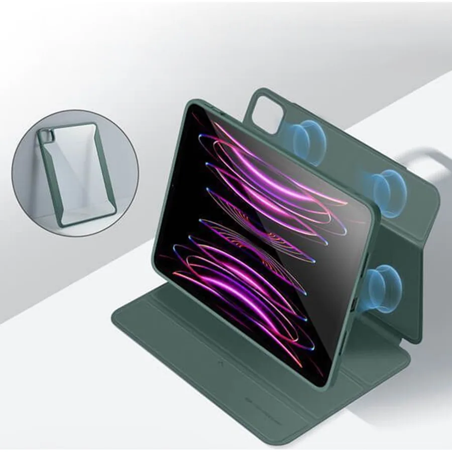 ESR Apple iPad Pro 12.9 (2021) Rebound Hybrid 360 Manyetik Tablet Kılıfı - Yeşil - görsel 3