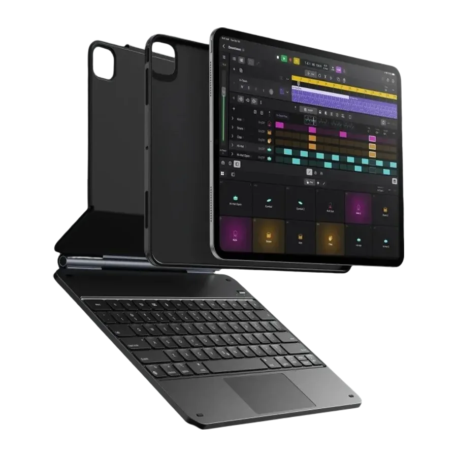ESR Apple iPad Pro 12.9 (2022) Rebound Manyetik Klavyeli 360 Tablet Kılıfı - Siyah