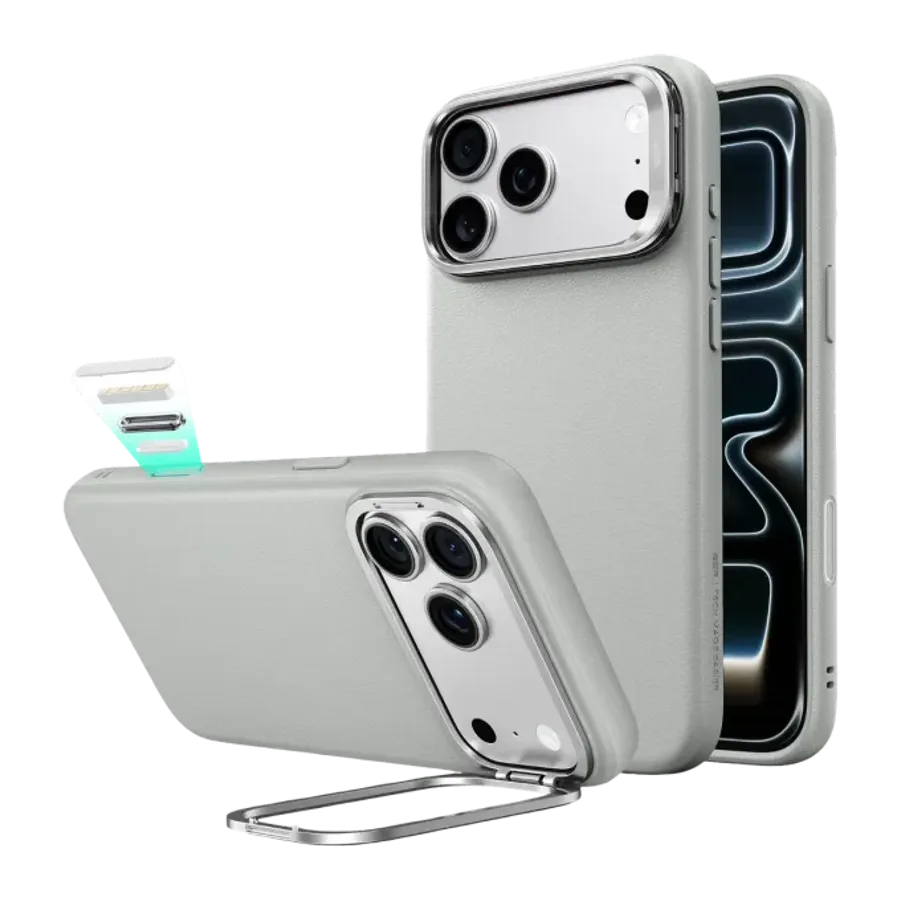 ESR Apple iPhone 18 Pro Max/17 Pro Max Atelier Magsafe Standlı Kapak - Gri