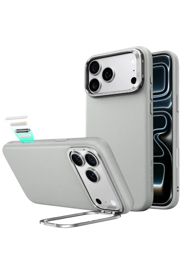 ESR Apple iPhone 18 Pro Max/17 Pro Max Atelier Magsafe Standlı Kapak - Gri