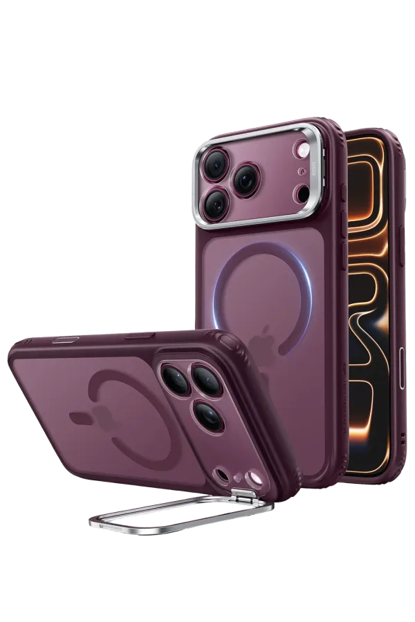 ESR Apple iPhone 18 Pro Max/17 Pro Max Classic Hybrid Magsafe Standlı Kapak - Bordo
