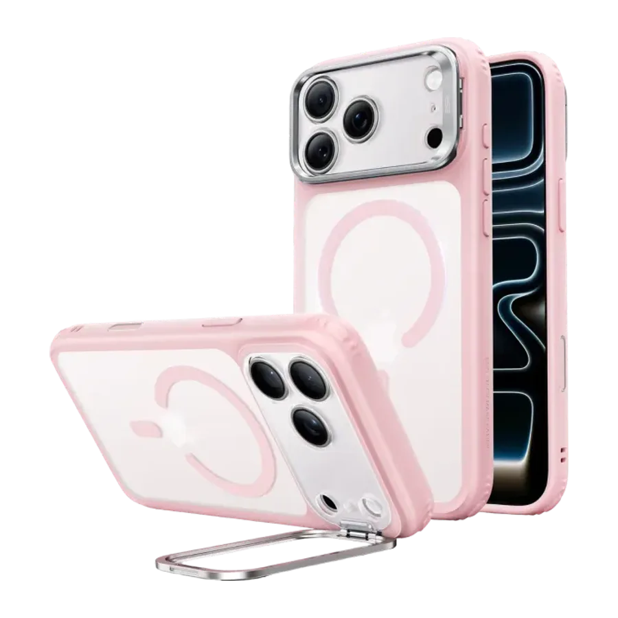 ESR Apple iPhone 18 Pro Max/17 Pro Max Classic Hybrid Magsafe Standlı Kapak - Pembe