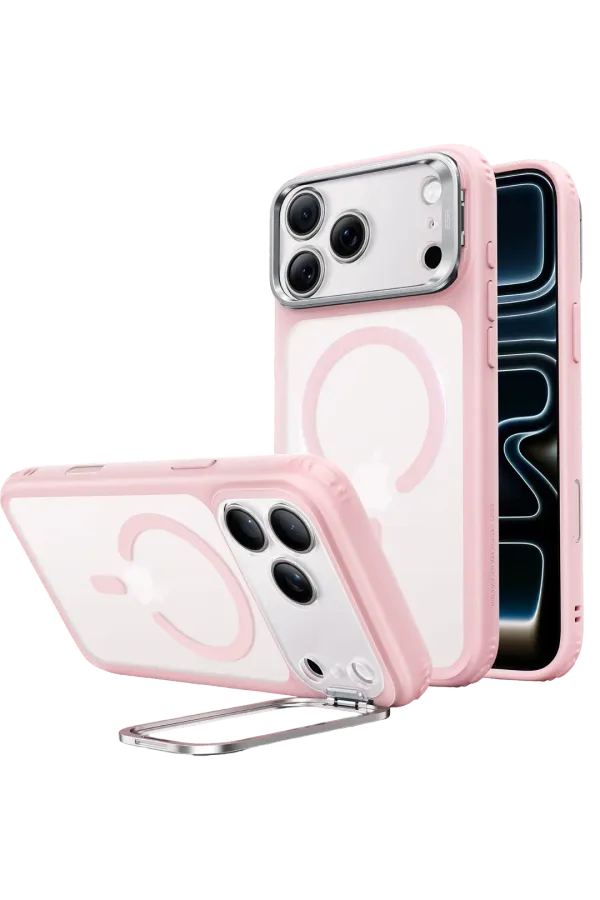 ESR Apple iPhone 18 Pro Max/17 Pro Max Classic Hybrid Magsafe Standlı Kapak - Pembe