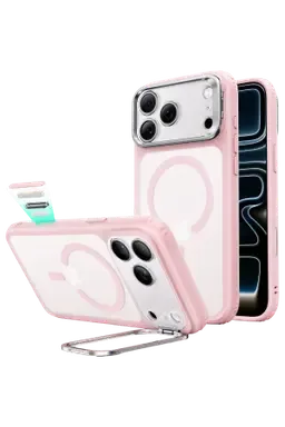 ESR Apple iPhone 18 Pro Max/17 Pro Max Classic Hybrid Magsafe Standlı Kapak - Pembe - görsel 2