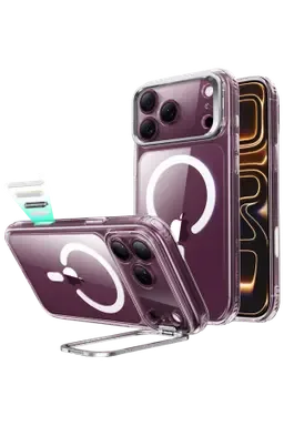 ESR Apple iPhone 18 Pro Max/17 Pro Max Classic Hybrid Magsafe Standlı Kapak - Şeffaf - görsel 2