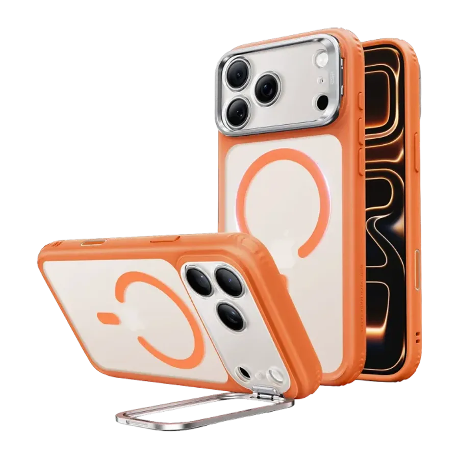 ESR Apple iPhone 18 Pro Max/17 Pro Max Classic Hybrid Magsafe Standlı Kapak - Turuncu