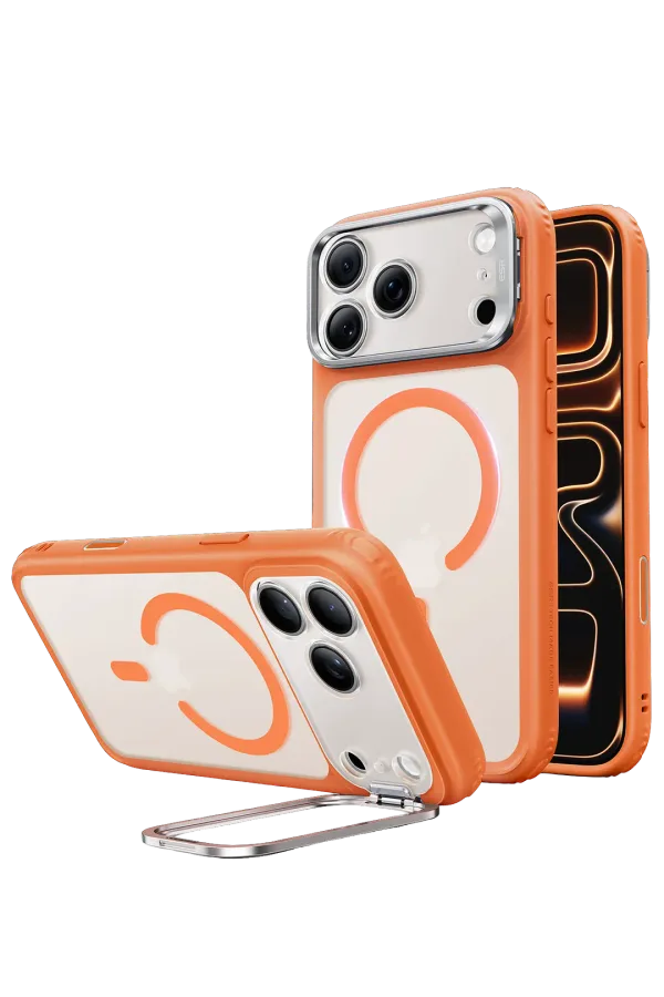 ESR Apple iPhone 18 Pro Max/17 Pro Max Classic Hybrid Magsafe Standlı Kapak - Turuncu