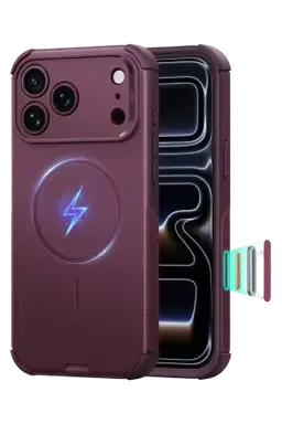 ESR Apple iPhone 18 Pro Max/17 Pro Max Cyber Tough Magsafe Kapak - Bordo - görsel 2