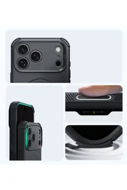 ESR Apple iPhone 18 Pro Max/17 Pro Max Cyber Tough Magsafe Kapak - Siyah - görsel 4