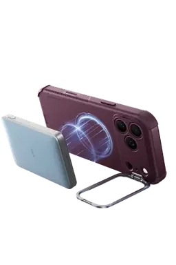 ESR Apple iPhone 18 Pro Max/17 Pro Max Cyber Tough Magsafe Stantlı Kapak - Bordo - görsel 3