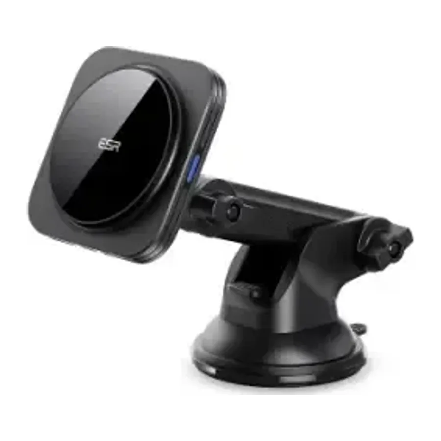 ESR Qi2 HaloLock Vantuz Özellikli 15W Magsafe Şarj 360 Dönen Destekli Araç Tutucu - Siyah