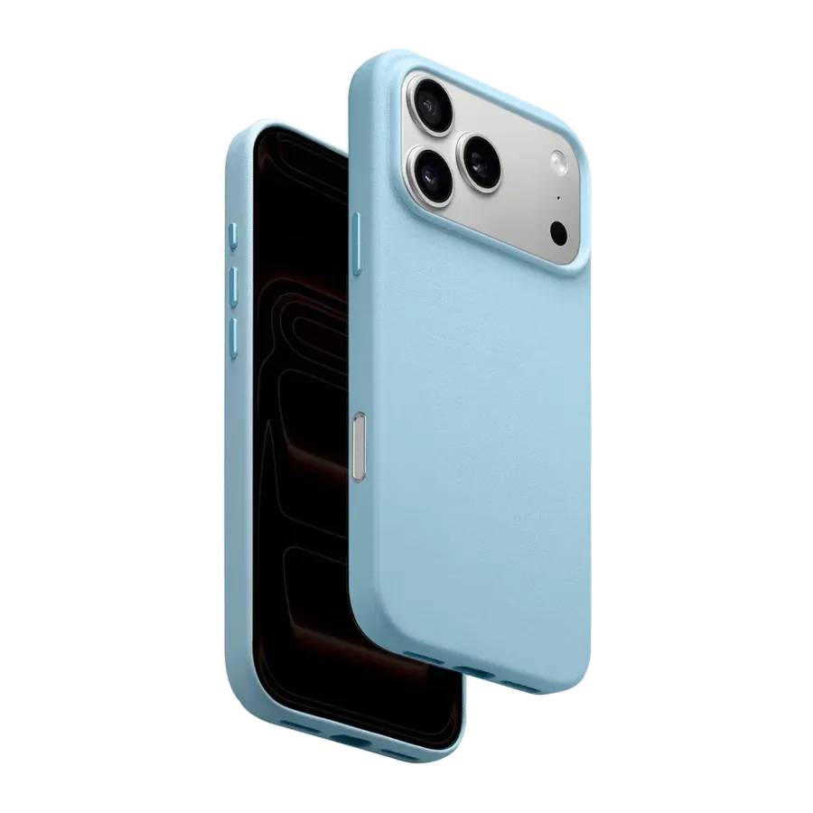 HDD Apple iPhone 18 Pro Max/17 Pro Max HBC-475 Pacaya Deri Kapak - Açık Mavi