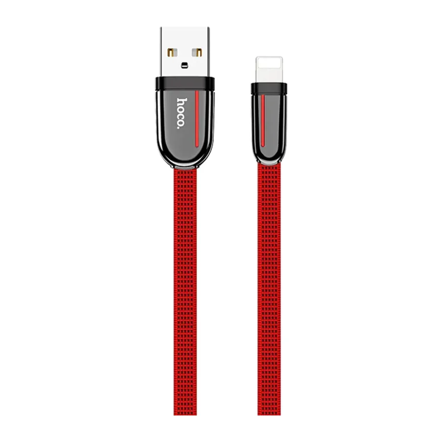 Hoco. U74 USB to Lightning Şarj Data Kablosu - Kırmızı