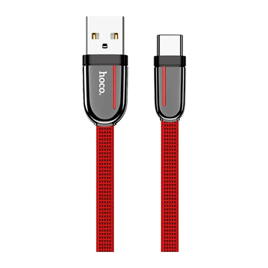 Hoco. U74 USB to Type-C Şarj Data Kablosu - Kırmızı