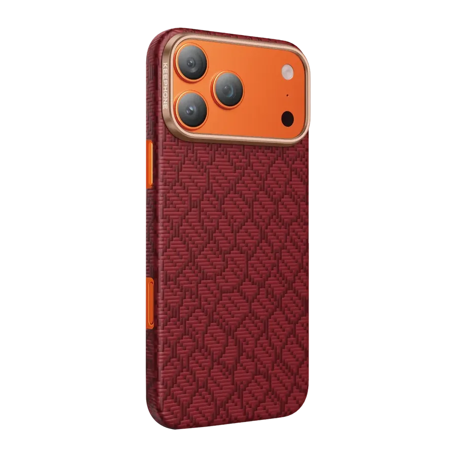 Keephone Apple iPhone 18 Pro Max/17 Pro Max Drakon Aramid Magsafe Kapak - Kırmızı - görsel 2