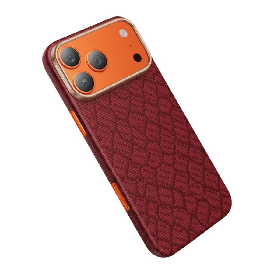 Keephone Apple iPhone 18 Pro Max/17 Pro Max Drakon Aramid Magsafe Kapak - Kırmızı - görsel 3