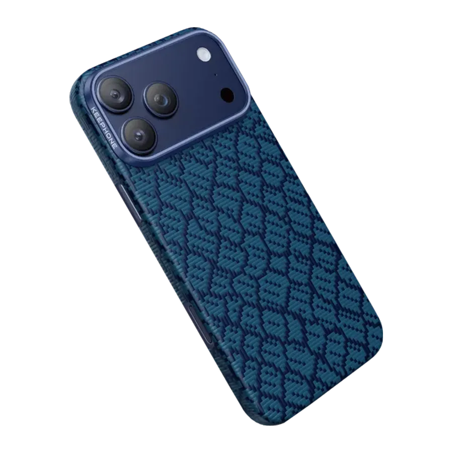 Keephone Apple iPhone 18 Pro Max/17 Pro Max Drakon Aramid Magsafe Kapak - Lacivert - görsel 3