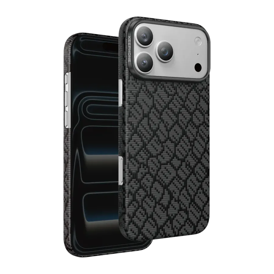 Keephone Apple iPhone 18 Pro Max/17 Pro Max Drakon Aramid Magsafe Kapak - Siyah 2 — 1. görsel