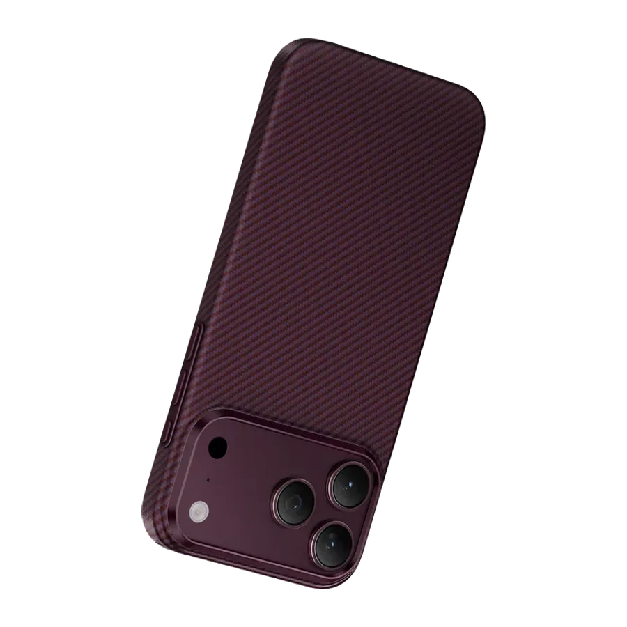 Keephone Apple iPhone 18 Pro Max/17 Pro Max Kevlar Sweden Magsafe Kılıf - Bordo - görsel 3
