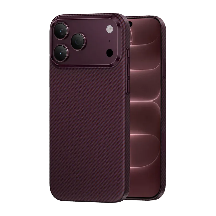 Keephone Apple iPhone 18 Pro Max/17 Pro Max Kevlar Sweden Magsafe Kılıf - Bordo — 1. görsel