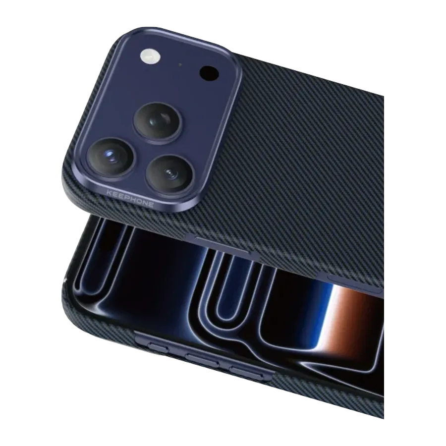 Keephone Apple iPhone 18 Pro Max/17 Pro Max Kevlar Sweden Magsafe Kılıf - Lacivert - görsel 2