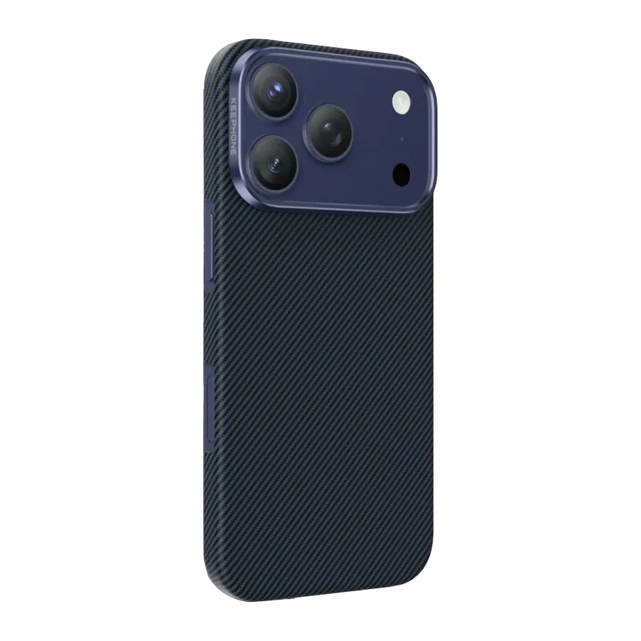 Keephone Apple iPhone 18 Pro Max/17 Pro Max Kevlar Sweden Magsafe Kılıf - Lacivert - görsel 3