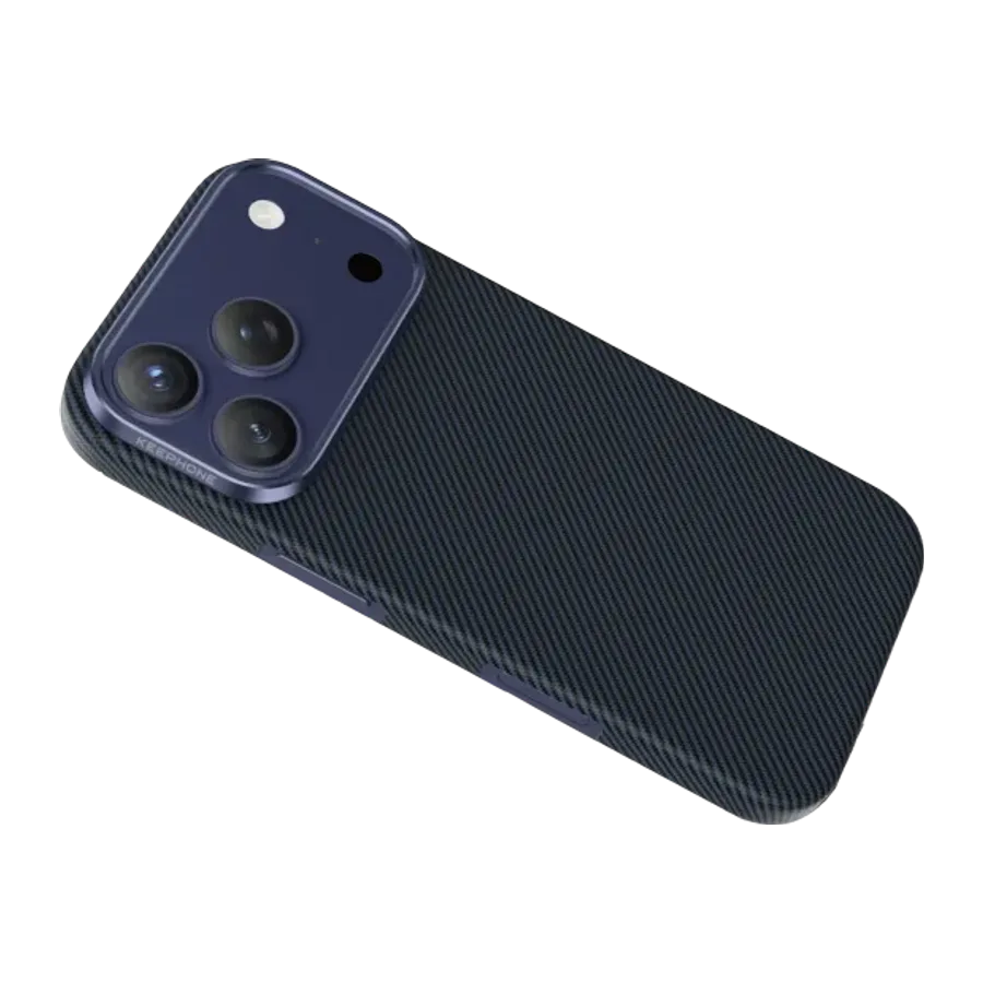 Keephone Apple iPhone 18 Pro Max/17 Pro Max Kevlar Sweden Magsafe Kılıf - Lacivert - görsel 4