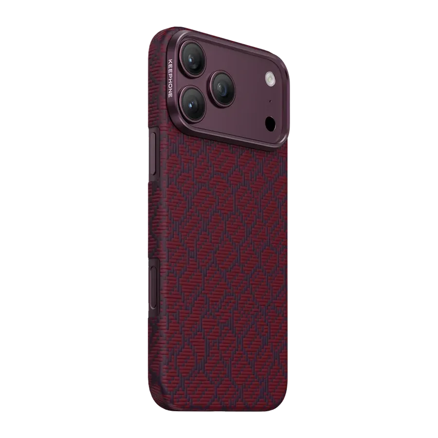 Keephone Apple iPhone 18 Pro Max/17 Pro Max Drakon Aramid Magsafe Kapak - Bordo — 1. görsel