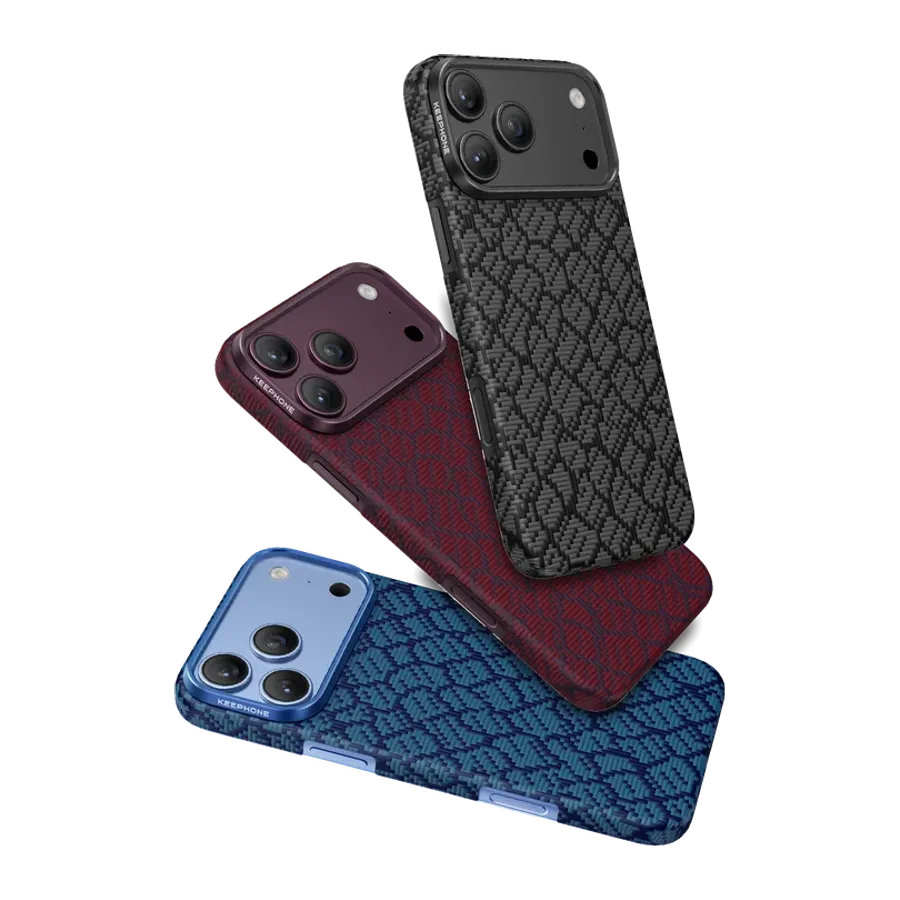 Keephone Apple iPhone 18 Pro Max/17 Pro Max Drakon Aramid Magsafe Kapak - Bordo - görsel 3