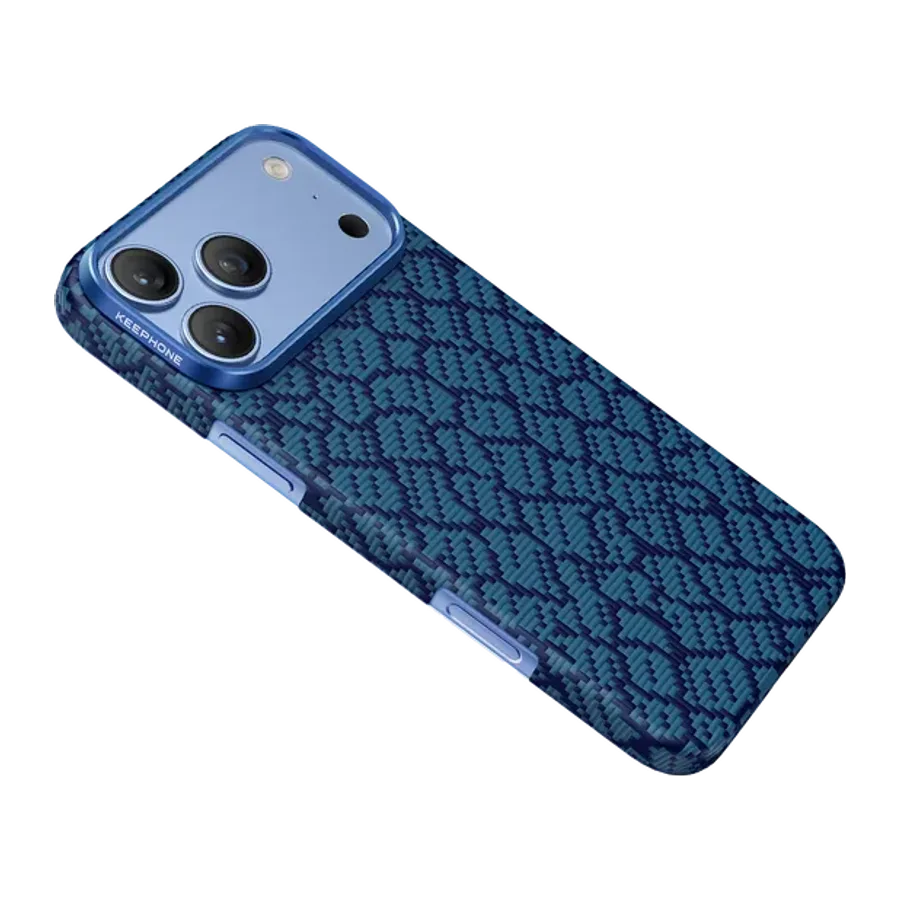 Keephone Apple iPhone 18 Pro Max/17 Pro Max Drakon Aramid Magsafe Kapak - Koyu Mavi - görsel 2