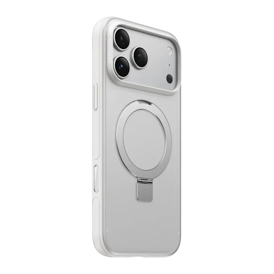 Keephone Apple iPhone 18 Pro Max/17 Pro Max Magico Standlı Magsafe Kapak - Beyaz