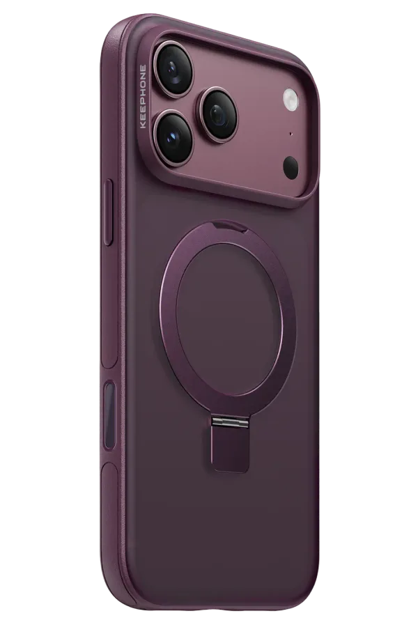 Keephone Apple iPhone 18 Pro Max/17 Pro Max Magico Standlı Magsafe Kapak - Bordo