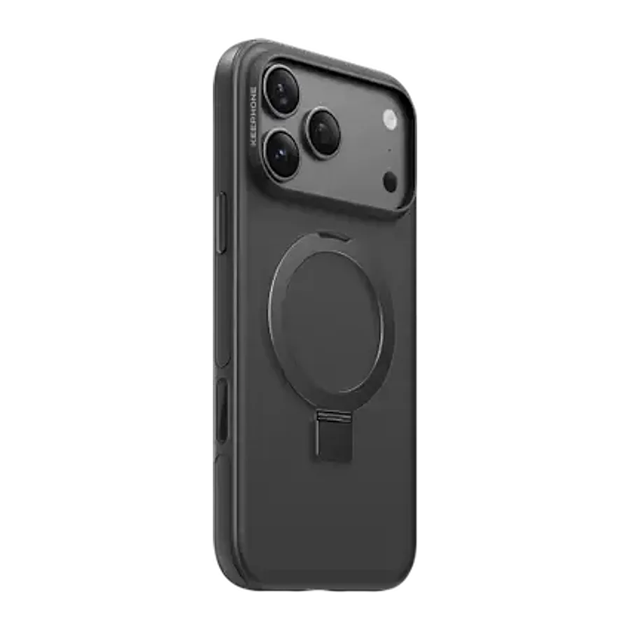 Keephone Apple iPhone 18 Pro Max/17 Pro Max Magico Standlı Magsafe Kapak - Siyah