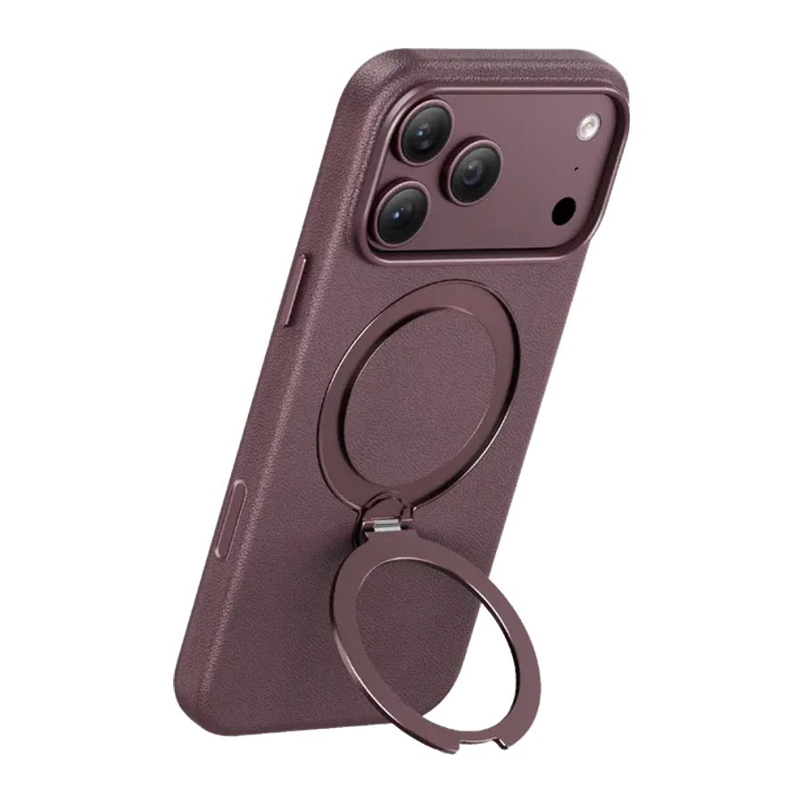 Keephone Apple iPhone 18 Pro Max/17 Pro Max Mehold Standlı Magsafe Kapak - Bordo - görsel 3