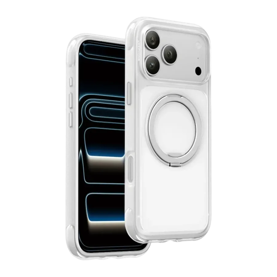 Keephone Apple iPhone 18 Pro Max/17 Pro Max Monica Airbag Pro Stantlı Magsafe Kapak - Beyaz