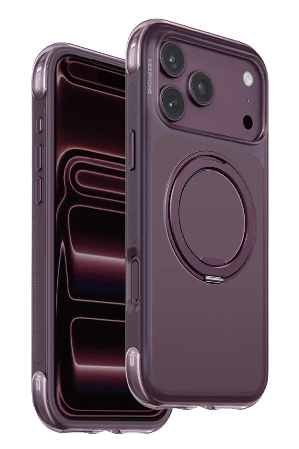 Keephone Apple iPhone 18 Pro Max/17 Pro Max Monica Airbag Pro Stantlı Magsafe Kapak - Bordo — 1. görsel