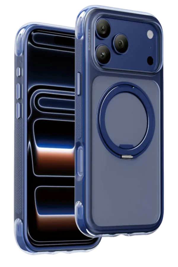 Keephone Apple iPhone 18 Pro Max/17 Pro Max Monica Airbag Pro Stantlı Magsafe Kapak - Lacivert — 1. görsel