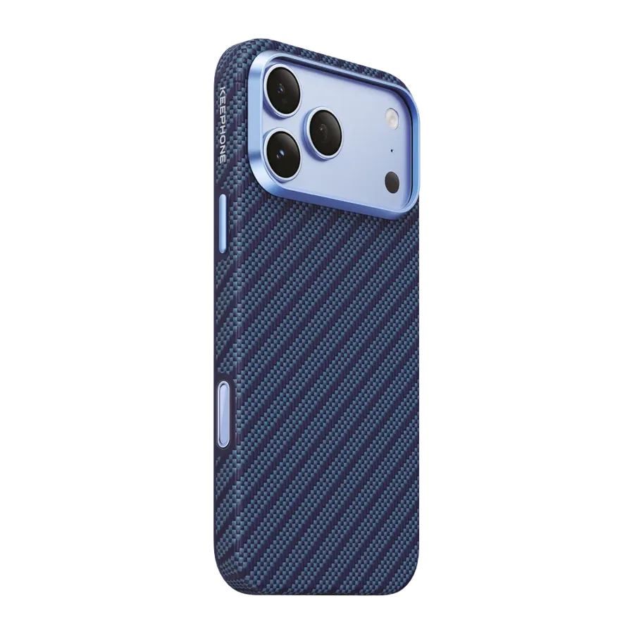 Keephone Apple iPhone 18 Pro Max/17 Pro Max Mono Aramid Fiber Magsafe Kapak - Koyu Mavi — 1. görsel