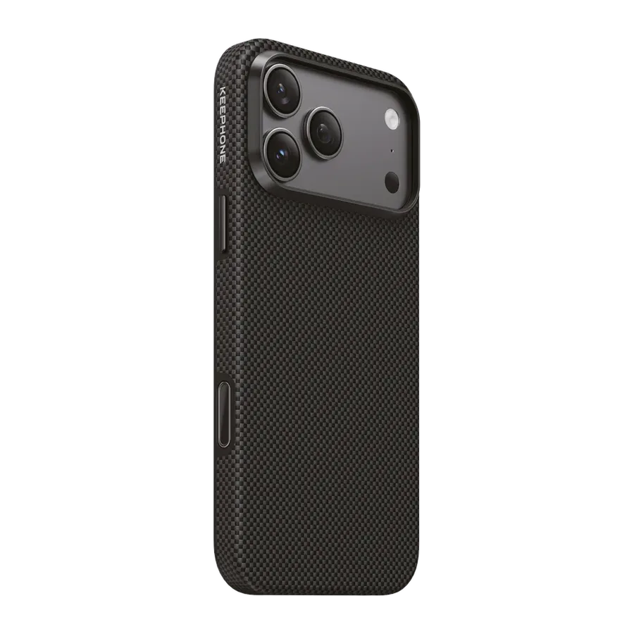 Keephone Apple iPhone 18 Pro Max/17 Pro Max Mono Aramid Fiber Magsafe Kapak - Black Plain — 1. görsel